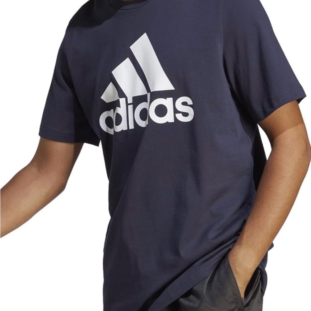 Adidas Men's Navy Short Sleeve Tee - Picture 2 of 3